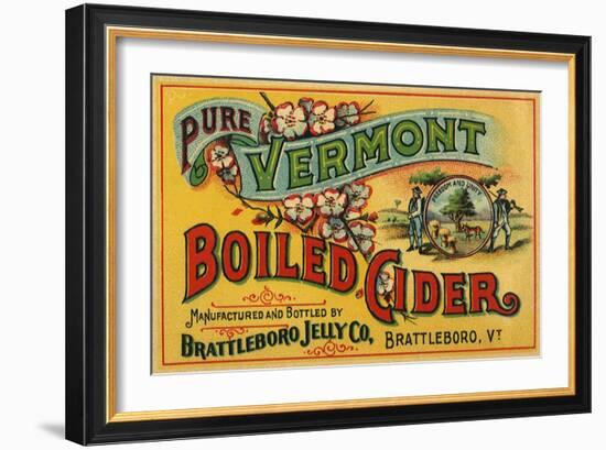 Cider Label-null-Framed Giclee Print