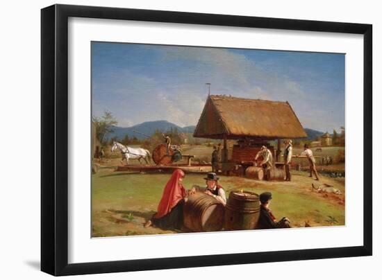 Cider Making-William Sidney Mount-Framed Art Print