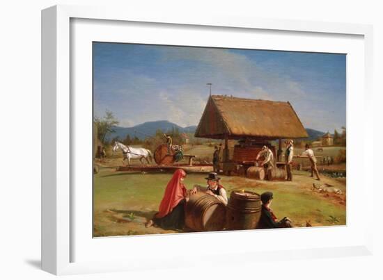 Cider Making-William Sidney Mount-Framed Art Print