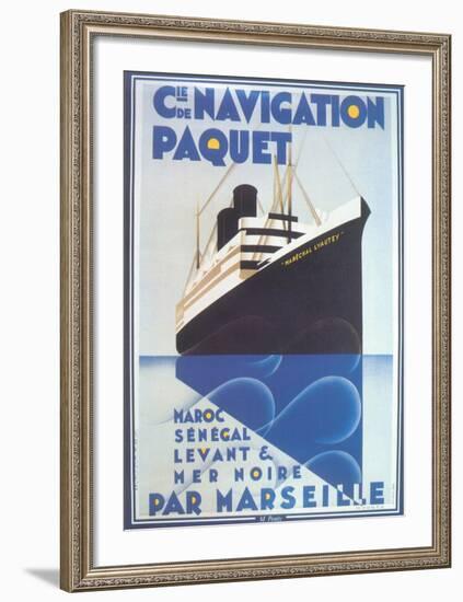 Cie De Navigation Paquet-null-Framed Art Print