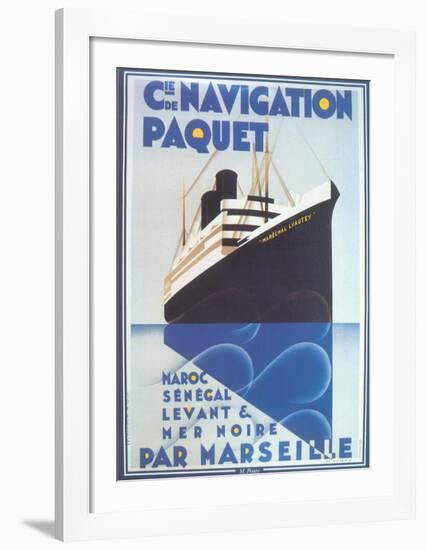 Cie De Navigation Paquet-null-Framed Art Print