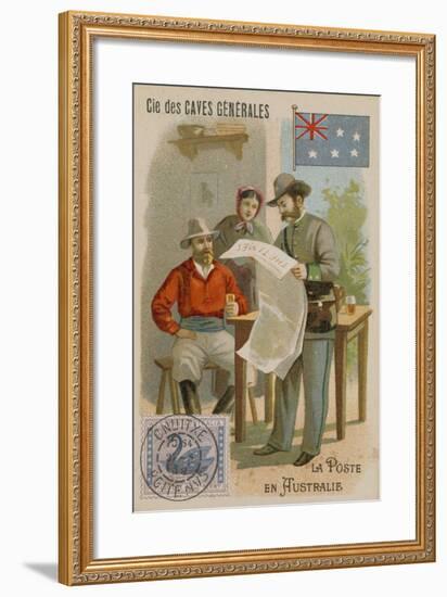 Cie Des Caves Generales Trade Card, Postal-null-Framed Giclee Print