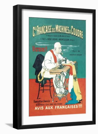 Cie Francaise des Machines a Coudre-Eugene Oge-Framed Art Print