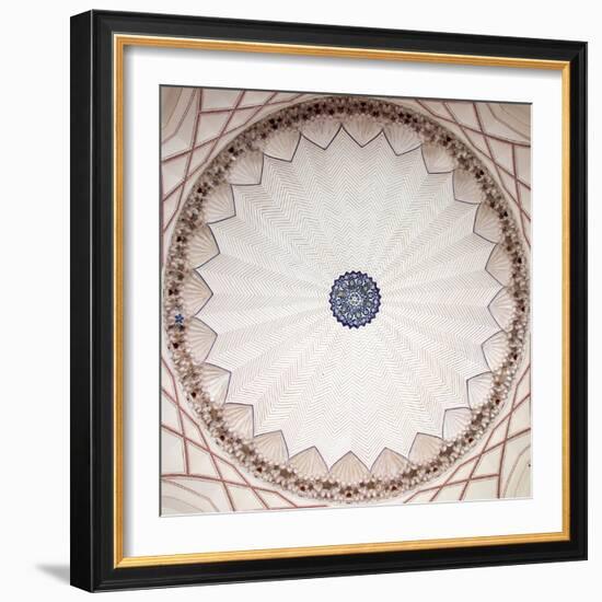 Cieling detail, Humayun's Tomb, Nizamuddin East, New Delhi, India-null-Framed Photographic Print