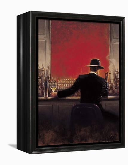 Cigar Bar-Brent Lynch-Framed Stretched Canvas