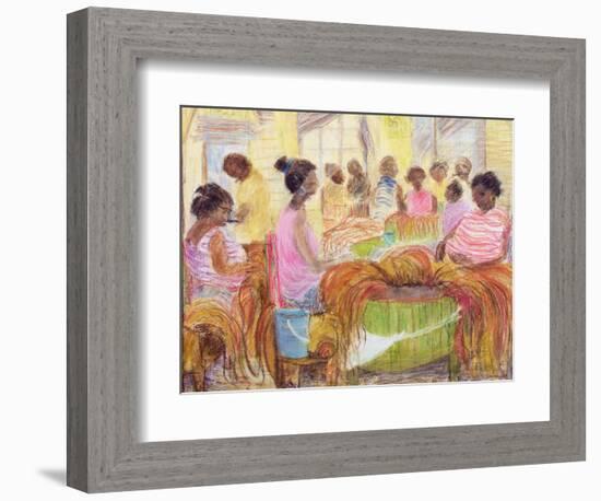 Cigar Factory, Havana-Kate Yates-Framed Giclee Print