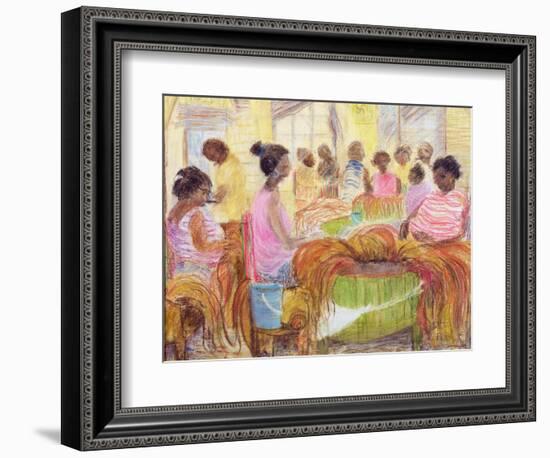 Cigar Factory, Havana-Kate Yates-Framed Giclee Print