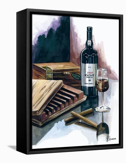 Cigar Press-Heather French-Roussia-Framed Stretched Canvas