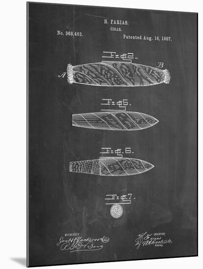 Cigar Tobacco Patent-Cole Borders-Mounted Art Print