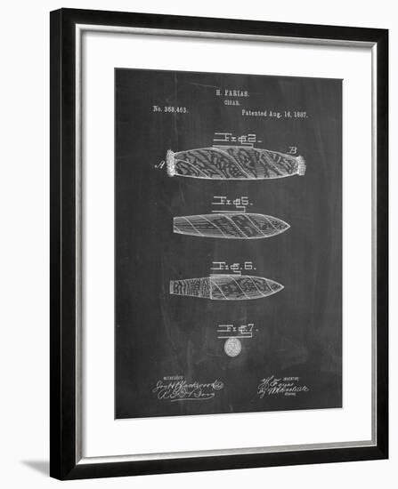 Cigar Tobacco Patent-Cole Borders-Framed Art Print