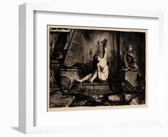 Cigarette, 1918-George Wesley Bellows-Framed Giclee Print