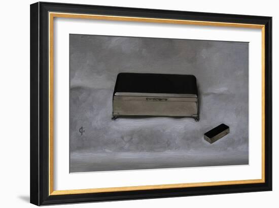 Cigarette Box and Lighter-James Gillick-Framed Giclee Print