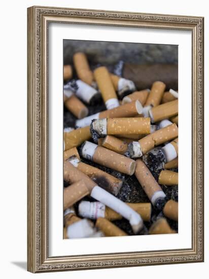 Cigarette Ends-Mark Williamson-Framed Photographic Print