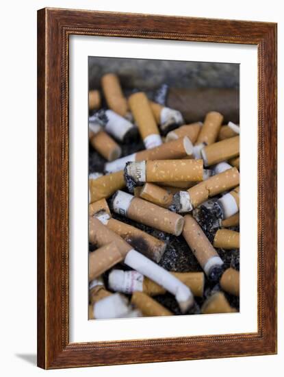 Cigarette Ends-Mark Williamson-Framed Photographic Print