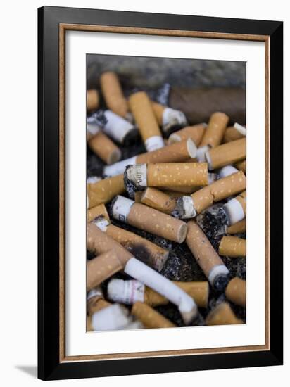 Cigarette Ends-Mark Williamson-Framed Photographic Print