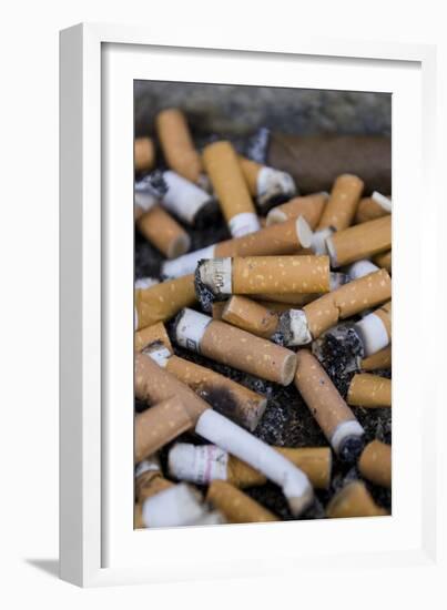 Cigarette Ends-Mark Williamson-Framed Photographic Print