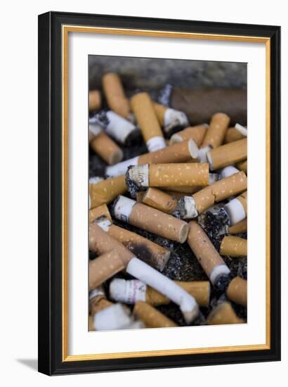 Cigarette Ends-Mark Williamson-Framed Photographic Print