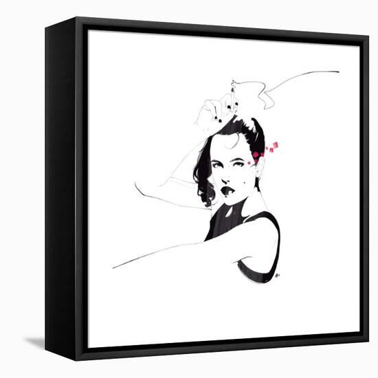 Cigarette-Manuel Rebollo-Framed Stretched Canvas