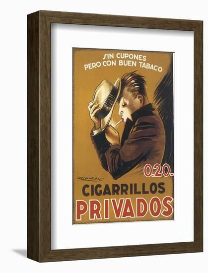 Cigarillos Privados-Achille Luciano Mauzan-Framed Premium Giclee Print