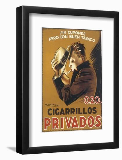 Cigarillos Privados-Achille Luciano Mauzan-Framed Art Print