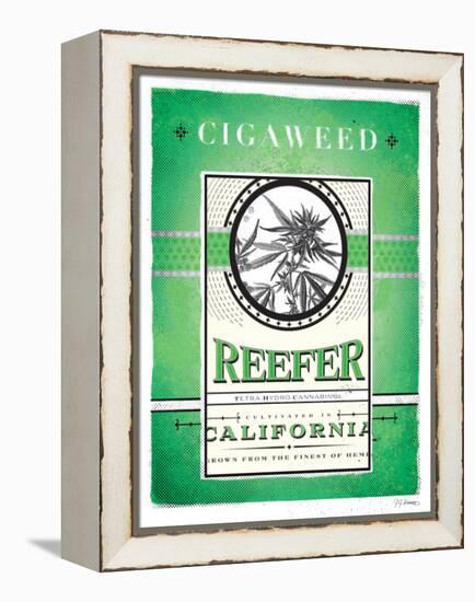 Cigaweed California Reefer-JJ Brando-Framed Stretched Canvas