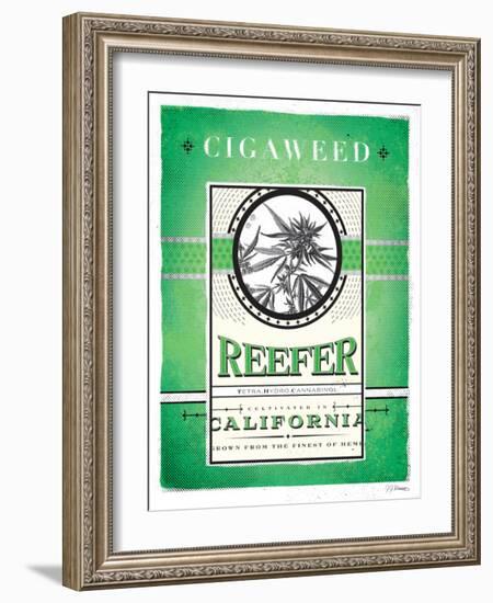 Cigaweed California Reefer-JJ Brando-Framed Art Print