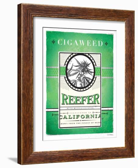 Cigaweed California Reefer-JJ Brando-Framed Art Print