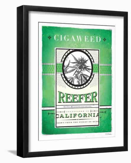 Cigaweed California Reefer-JJ Brando-Framed Art Print