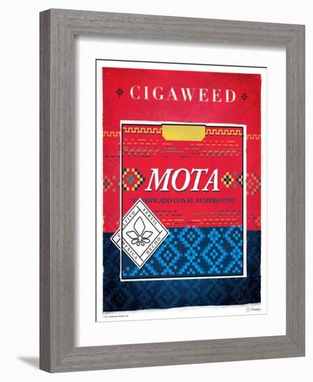 Cigaweed Mota-JJ Brando-Framed Art Print