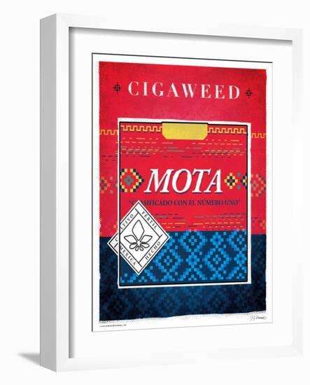 Cigaweed Mota-JJ Brando-Framed Art Print