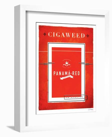 Cigaweed Panama Red-JJ Brando-Framed Art Print