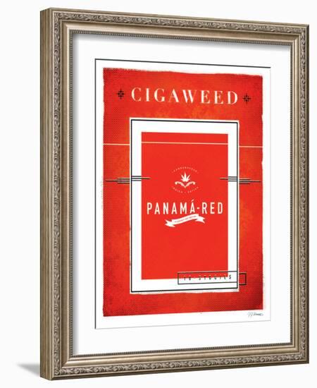 Cigaweed Panama Red-JJ Brando-Framed Art Print