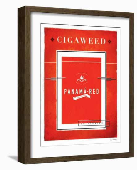 Cigaweed Panama Red-JJ Brando-Framed Art Print