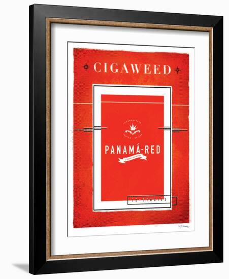 Cigaweed Panama Red-JJ Brando-Framed Art Print