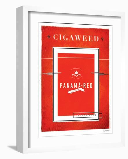 Cigaweed Panama Red-JJ Brando-Framed Art Print