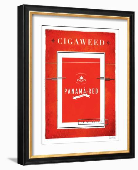 Cigaweed Panama Red-JJ Brando-Framed Art Print