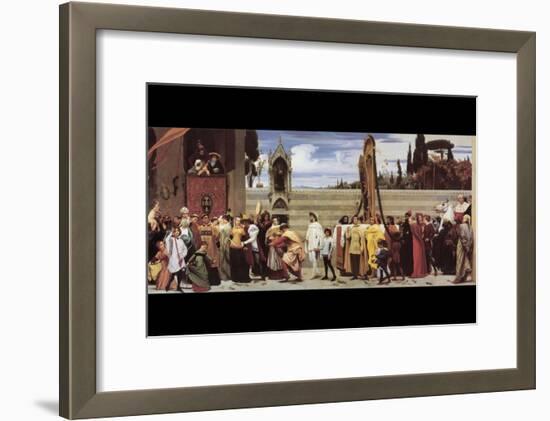 Cimabue's Celebrated Madonna-Frederick Leighton-Framed Art Print