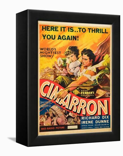 Cimarron, Irene Dunne, Richard Dix, 1931-null-Framed Stretched Canvas