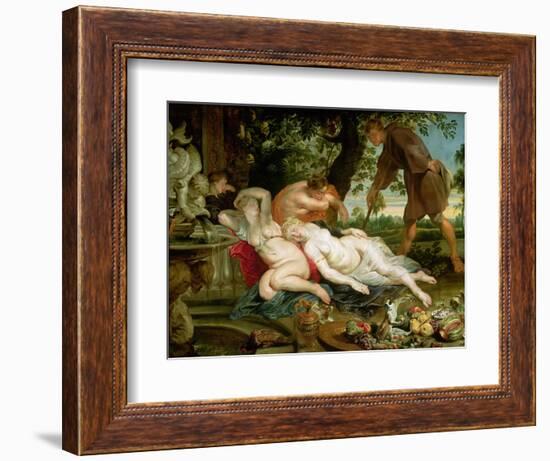 Cimon and Iphigenia, 1617-Peter Paul Rubens-Framed Giclee Print