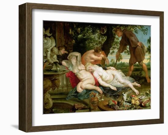 Cimon and Iphigenia, 1617-Peter Paul Rubens-Framed Giclee Print