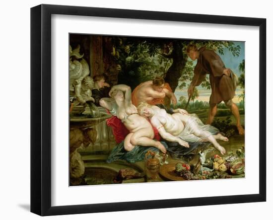 Cimon and Iphigenia, 1617-Peter Paul Rubens-Framed Giclee Print