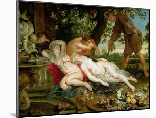 Cimon and Iphigenia, 1617-Peter Paul Rubens-Mounted Giclee Print