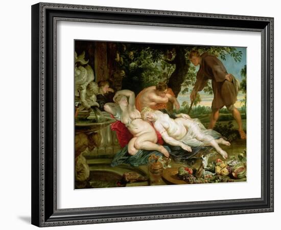 Cimon and Iphigenia, 1617-Peter Paul Rubens-Framed Giclee Print