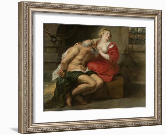 Cimon and Pero, C.1630-Peter Paul Rubens-Framed Giclee Print