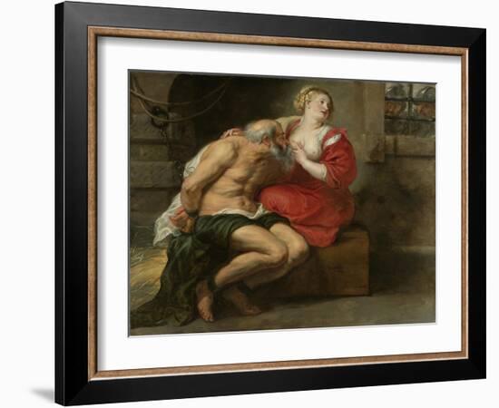 Cimon and Pero, C.1630-Peter Paul Rubens-Framed Giclee Print