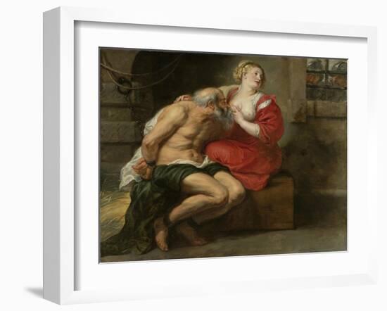 Cimon and Pero, C.1630-Peter Paul Rubens-Framed Giclee Print