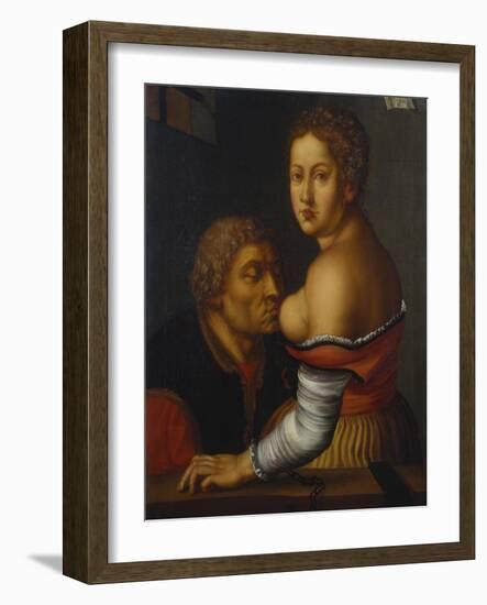 Cimon and Pero (Caritas Romana)-Georg Pencz-Framed Giclee Print