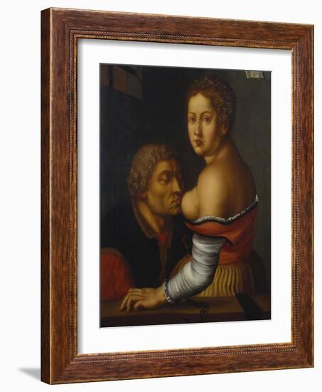 Cimon and Pero (Caritas Romana)-Georg Pencz-Framed Giclee Print