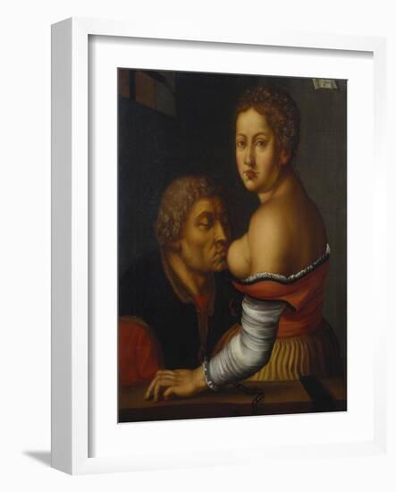 Cimon and Pero (Caritas Romana)-Georg Pencz-Framed Giclee Print