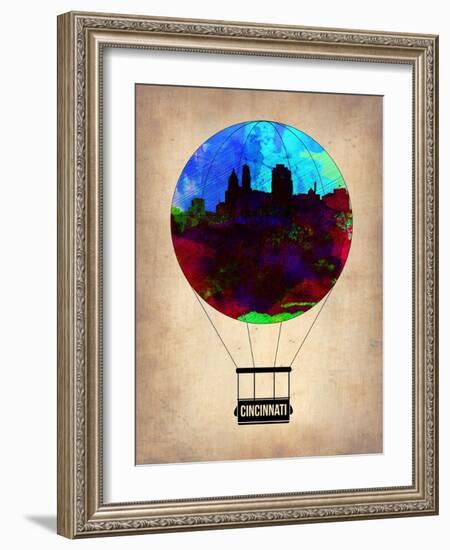 Cincinnati Air Balloon-NaxArt-Framed Art Print